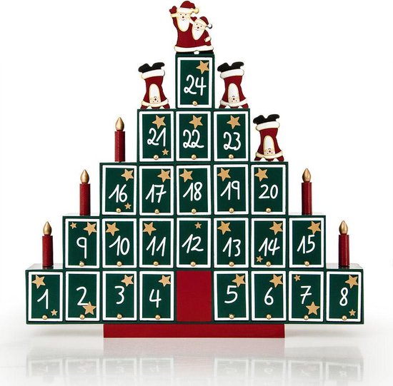 Calendrier de l'Avent avec pyramide