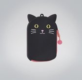 Lihit Lab Punilabo - Klein portemonnee / Pasjehouder - Zwarte kat