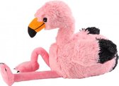 warmteknuffel flamingo 39 cm roze