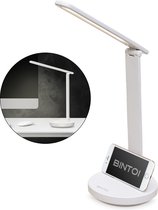 Bintoi® DL100 - Bureaulamp LED - Leeslamp - Bedlamp - Touch Control - Dimbaar - Wit en Warm Licht