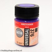 Acrylverf Zijdeglans - Deco - Universal Satin - 376 purper - 16 ml - Amsterdam - 1 stuk