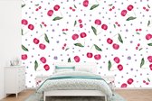 Papier Peint - Papier Papier peint photo Cerises - Fruit - Wit - Largeur 360 cm x Hauteur 240 cm