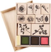 Martha Stewart nature wooden stamp set