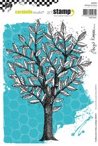 Carabelle Studio -cling stamp A5 tall tree