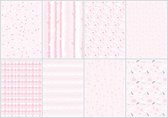 Joy!Crafts Papierset - A4 - 3x4 tweezijdige designs - LWA pink