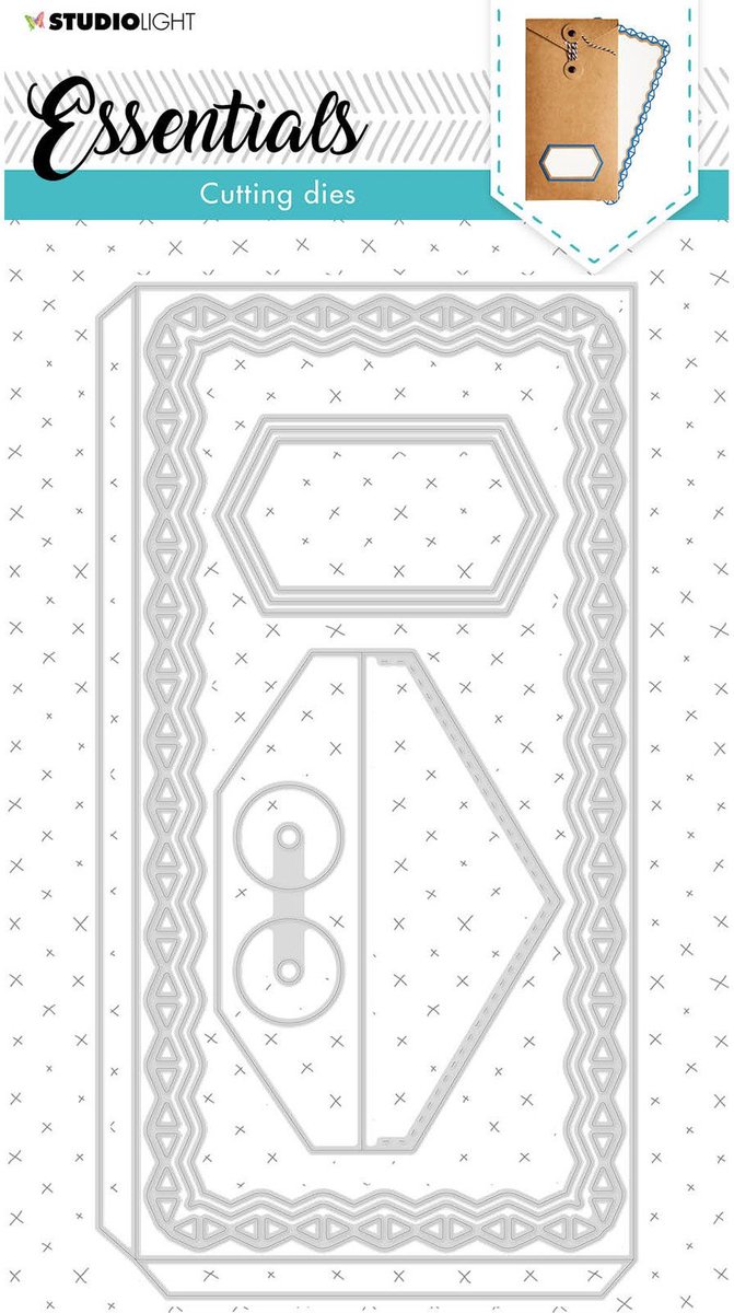 Studio Light Cutting & Embossing Die - Essentials - Envelope nr.37
