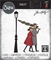 Sizzix Thinlits Snijmal Set - Christmastime - 4 stuks