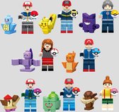 Bouwstenen - Gebaseerd op Pokemon - Bouwset - Blocks - Complete set - Compatibel met lego -Pikachu - Squirtle - Eeve