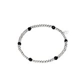 Armband Diamond Beads - Yehwang - Kralenarmband - One size - Zilver