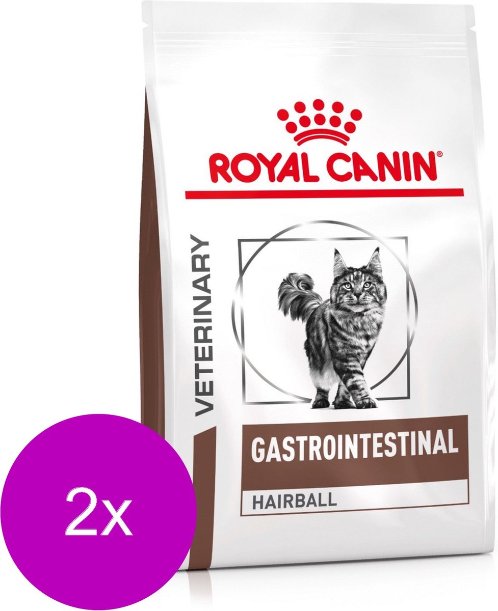 Royal Canin Veterinary Diet Gastrointestinal Hairball - Kattenvoer - 2 x 4 kg