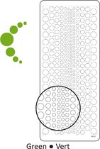 Vaessen Creative Sticker - 10x23cm - 10st - groen brads