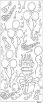 Vaessen Creative Sticker - 10x23cm - 10st - goud diversen feest