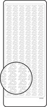 Vaessen Creative Sticker - 10x23cm - 10st - goud getal 25