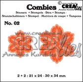Crealies Combies snijmal & stempel - no.02 Bloemen B
