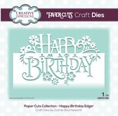 Creative Expressions • Paper cuts happy birthday edger