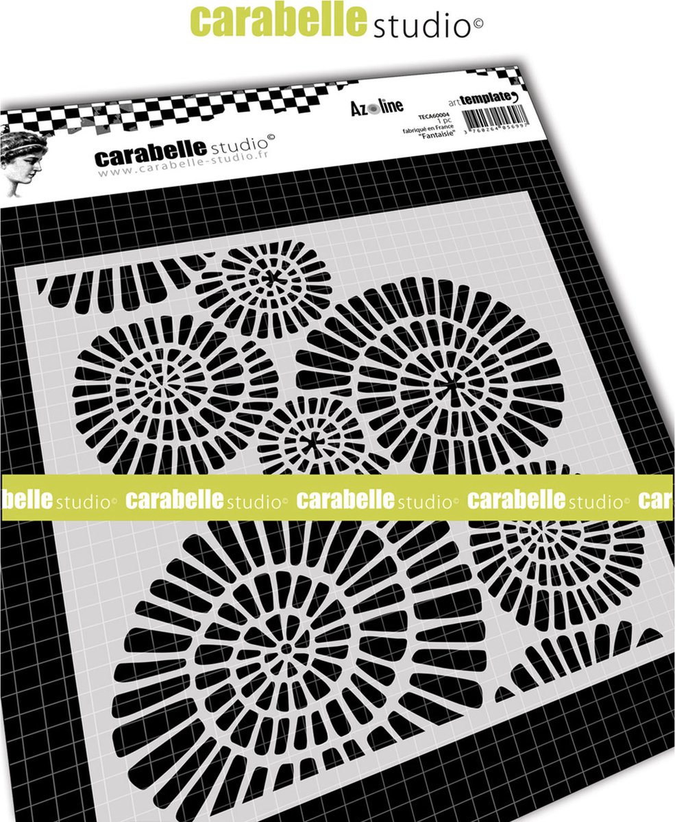 Hobbysjabloon - Carabelle Studio • Template carré 6'' fantaisie