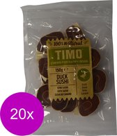 Timo Sushi - Hondensnacks - 20 x Eend 150 g