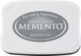 ME-901 Memento ink pad london fog - stempelkussen groot - koel grijs