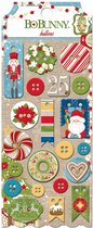 Bo Bunny dear santa buttons