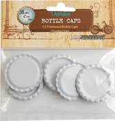 Bottle Cap specialty x12 flattened white