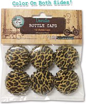 Bottle Cap standard x12 cheetah print
