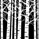 The Crafter's Workshop Stencil - 15x15cm - aspen trees