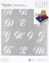 Martha Stewart • Zelfklevend stencil greyton script x2
