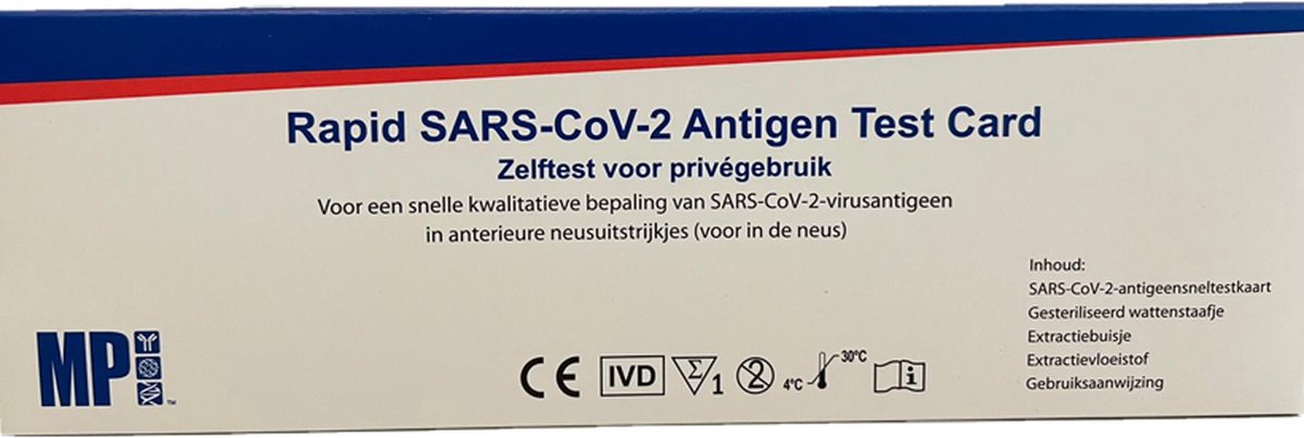 MP Biomedicals Corona Sneltest - SARS-CoV-2 Antigen Test Card - 5 stuks - Xssive