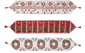 Kerst Tafel Loper- Kerst Tafel Accessories- Tafel Loper voor Kerst- Set van 3