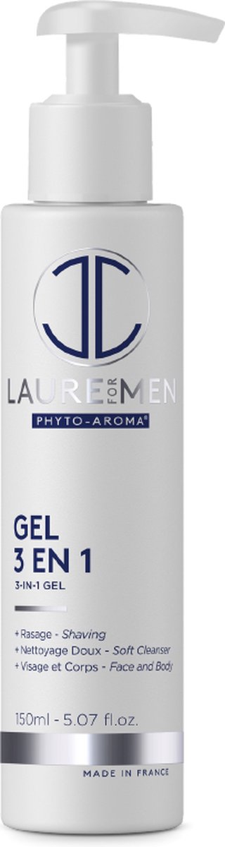 Josiane Laure Gel 3 en 1 - Gezichts-en lichaamsreingingsgel voor mannen / Face & body cleansing gel for men