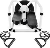 BrightWise® Stepper Multifunctioneel - Stepper Inclusief Weerstandskabels - Stepper Fitness - Stepbank - Mini Stepper - Stepper Fitnessapparaat - LCD-scherm