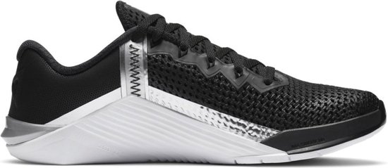Nike Metcon 6 Sportschoenen - Maat 37.5 - Vrouwen - zwart - zilver - wit |  bol.com