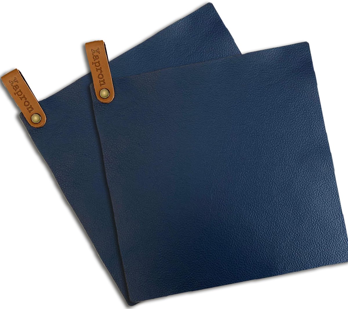 Xapron Leren Pannenlappen Bovine kleur Navy