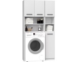 Wasmachine Ombouw Wit Met Extra Kast