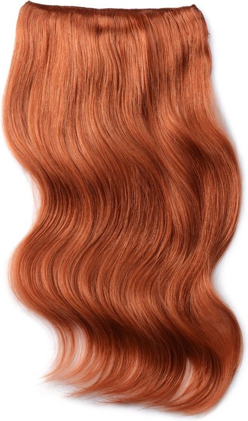 Remy Human Hair extensions Double Weft straight 22 - rood 350#