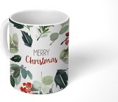 Mok - Koffiemok - Kerst - Quote - Waterverf - Mokken - 350 ML - Beker - Koffiemokken - Theemok