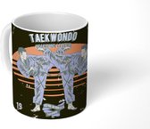 Mok - Koffiemok - Vintage - Sport - Taekwondo - Mokken - 350 ML - Beker - Koffiemokken - Theemok