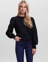 Vero Moda VMALLISON LS O-NECK BLOUSE - Black Black