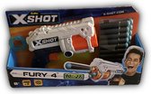 Zuru X-Shot fury 4 incl. 8 pijlen - speelgoed pistool - cadeau voor kind
