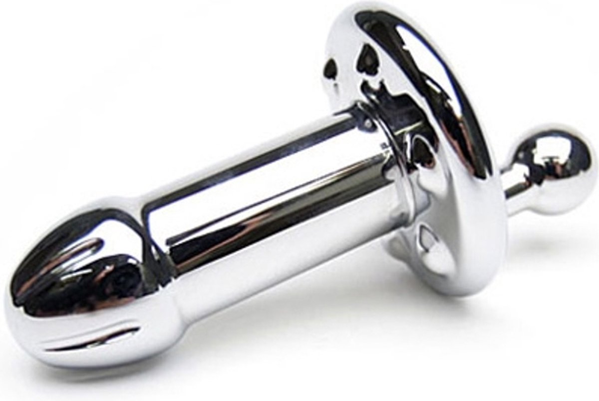 Goedkoopste Black Label - Roterende Reamer Dildo - RVS