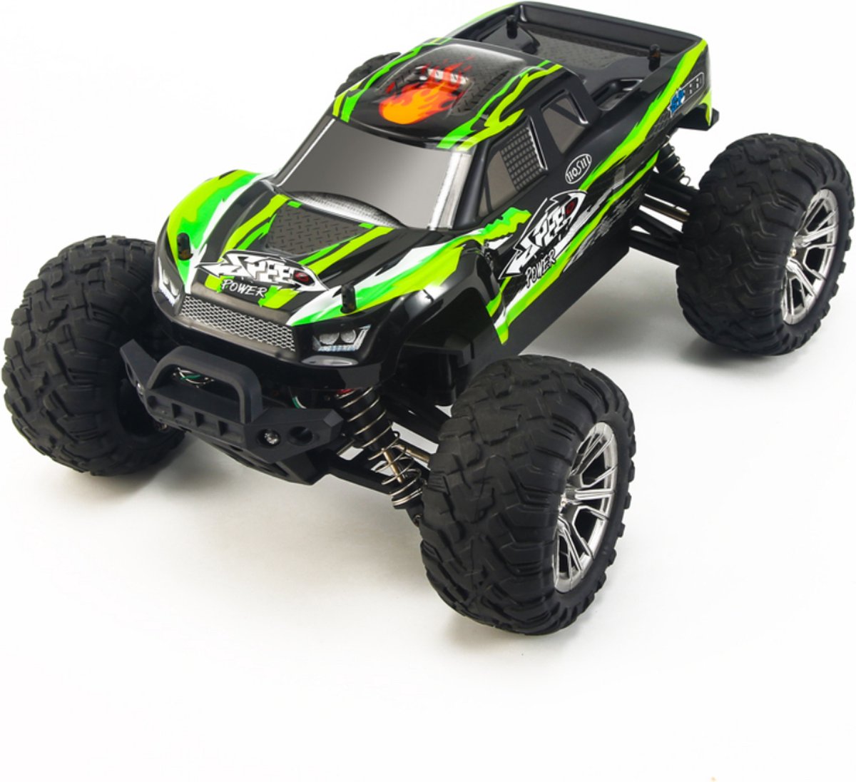 Trendtrading Power Car  Bestuurbare Auto - 36 Km/u RC Auto - 4x4 aandrijving - Groen — afbeelding 3