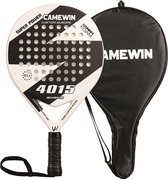 CAMEWIN - Padel racket - Full carbon - Wit/zwart