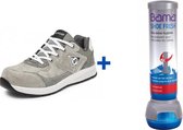 Dunlop Flying Luka S3 Veiligheidssneakers - Veiligheidsschoenen - Werkschoenen - Grijs - Maat 39 + Bama Schoendeoderant