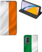 Telefoonhoesje met Pasjeshouder OnePlus Nord 2 5G Smart Cover Ierse Vlag