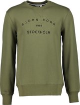 Björn Borg Sweater - Slim Fit - Groen - XXL