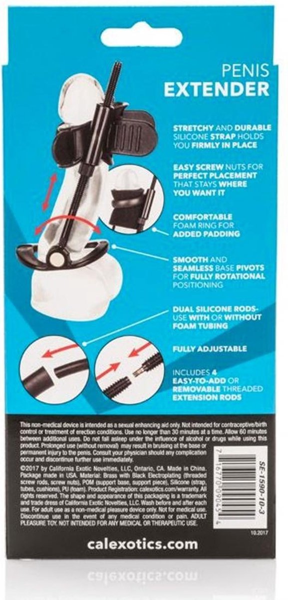 Goedkoopste Zwarte Penis Extender - Calexotics
