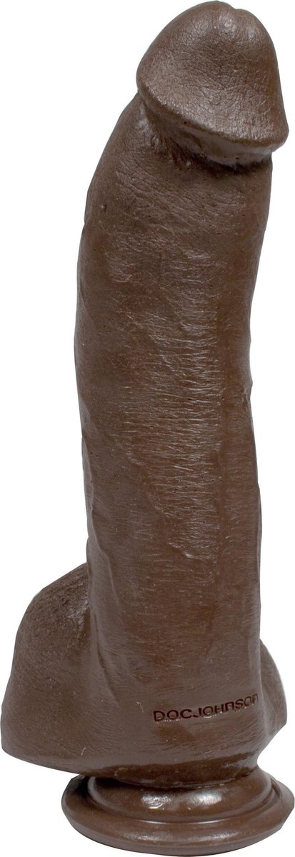 Goedkoopste Doc Johnson Realistic Cocks XXXL dildo Mr. Marcus - Cock & Balls zwart - 22,61 cm