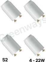 Greenways - Starter S2 - TL Buis - 4 tot 22Watt (4 STUKS)