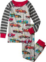 Hatley 2delige Jongens Pyjama Classic Race Cars Grey Melange