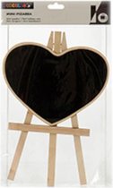 schildersezel hart 21 x 33 cm hout naturel/zwart